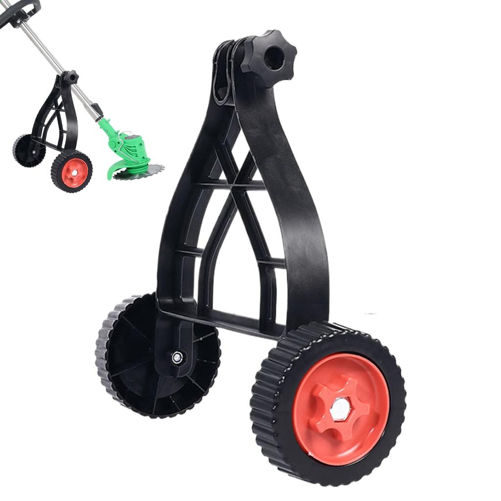 Wheels Auxiliary for Mower Auxiliary Wheels Trimmer Support Brush Cutter Wheel Mower Attachment Adjustable Grass Cutter Holder