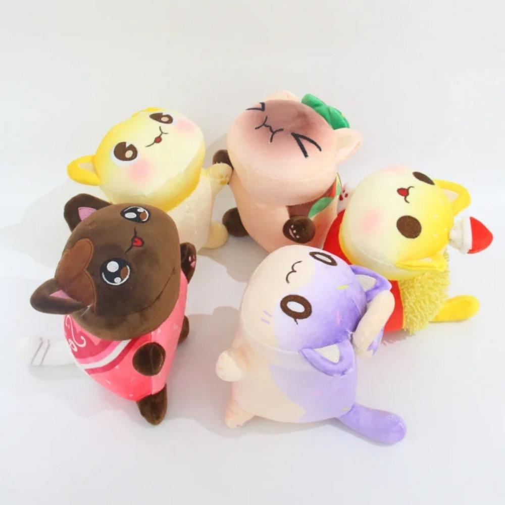 Meows Aphmau Plush Toys Aphmau Mee Food Cat French Fries Burgers Bread Sandwiches Stuffed Dolls Sleeping Plushie Pillow Gifts