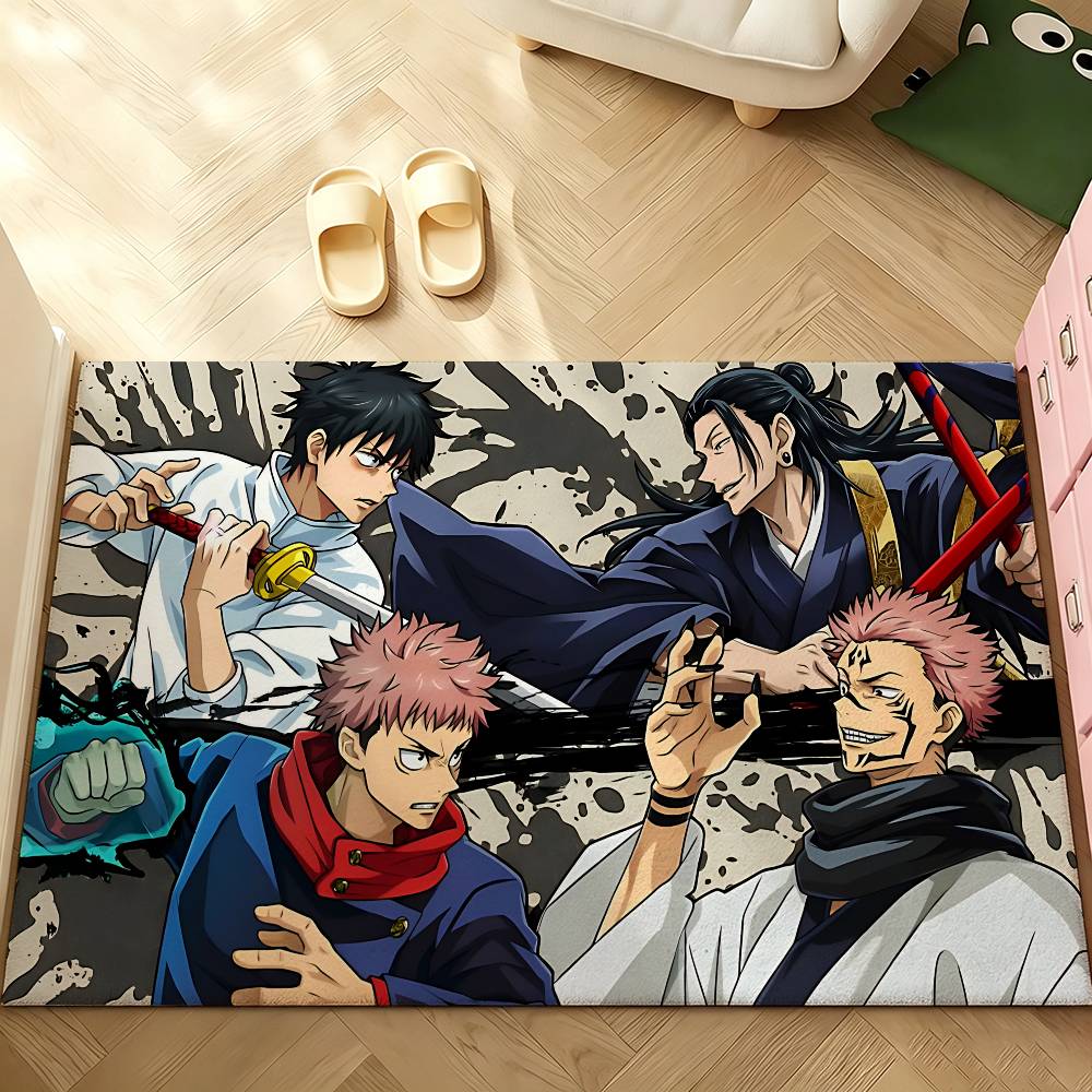 Anime J-Jujutsu K-Kaisen Cool Carpet Bathroom Anti-slip Mat Door Mat Home Decoration Mat Entrance Door Mat Scratch-resistant Mat