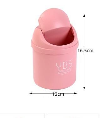 Mini Desktop Trash Can Household Kitchen Desk Covered Trash Can Living Room Debris Storage Cleaning Bucket