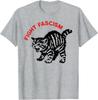Fight Fascism Funny Angry Cat T-Shirt