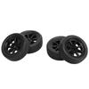 4 Pcs RC Car Tires LA0017 A86 Black 1cm Width 3cm Diameter Rubber Tire Replacement Part for LD?A86