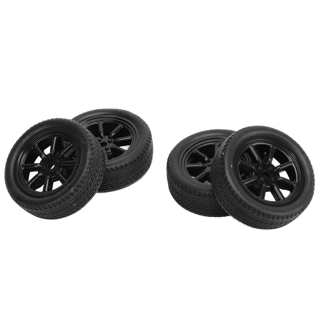 4 Pcs RC Car Tires LA0017 A86 Black 1cm Width 3cm Diameter Rubber Tire Replacement Part for LD?A86