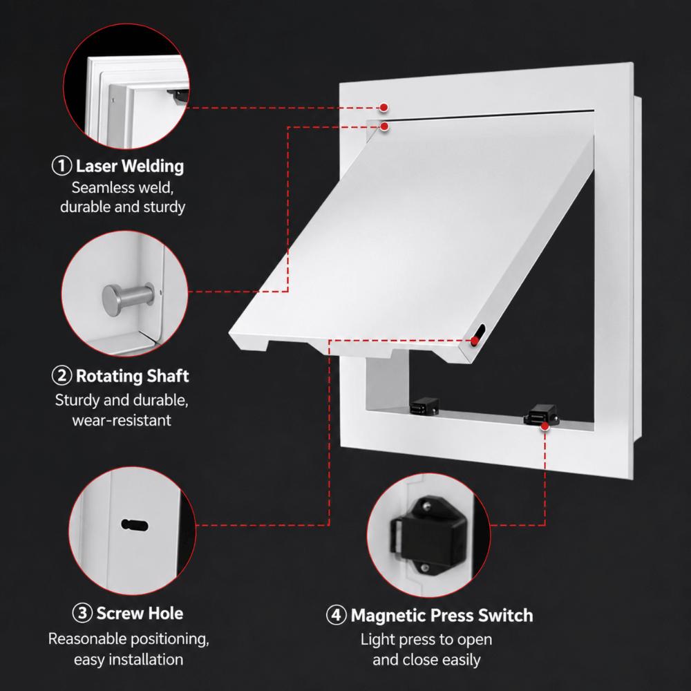 Aluminum Alloy Access Door Removable Ceiling Panel Rust Resistant Access Panel