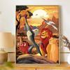 Disney Diamond Painting Set Lion King Classic Home Decor Craft, Perfect Handmade DIY Gift Idea