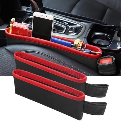Raksonic Car Side Storage Car Storage Car Storage Seat Gap Seat Leather Ideal for Driver and Passenger Multifunctional Auto Parts Small Item Holds 2