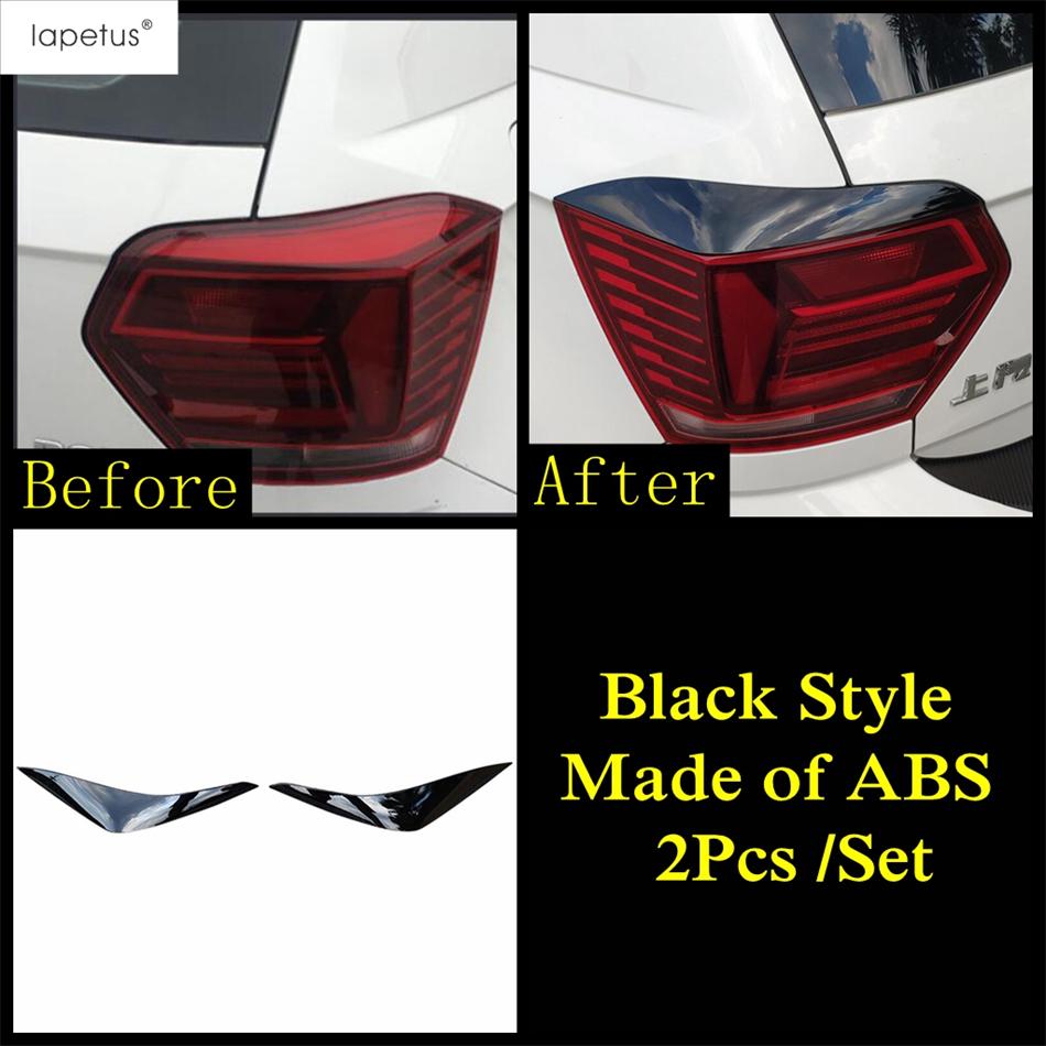 Für VW Volkswagen Polo  -  Auto Front Hinten Scheinwerfer Nebelscheinwerfer Lampe Augenbraue Augenlid Abdeckung Zierleiste Schwarzes Zubehör Außenkit