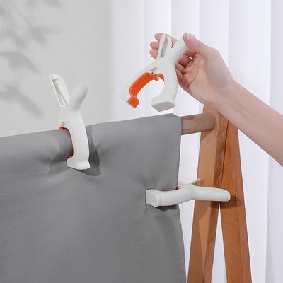Molle da bucato per la casa Motivo coniglio Clip per asciugamano da spiaggia Molletta per piumone Clip per asciugatura piumone Fissaggio Grande Antivento Clip in plastica per piumone