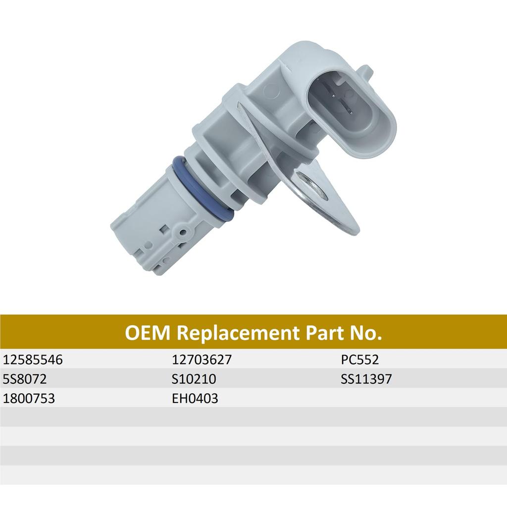 Crankshaft Position Sensor 12703627 12585546 for 07-09 Buick Allure Lacrosse Rainier, 06-15 Cadillac Cts Escalade, 07-19 Chevrolet, 07-14 GMC