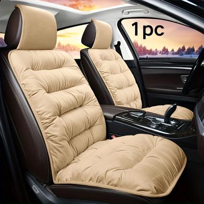 1pc Universal Soft Plush Car for Seat Cover, Winter Warm for Seat Protector, Plush Material, Car Interior Accessories