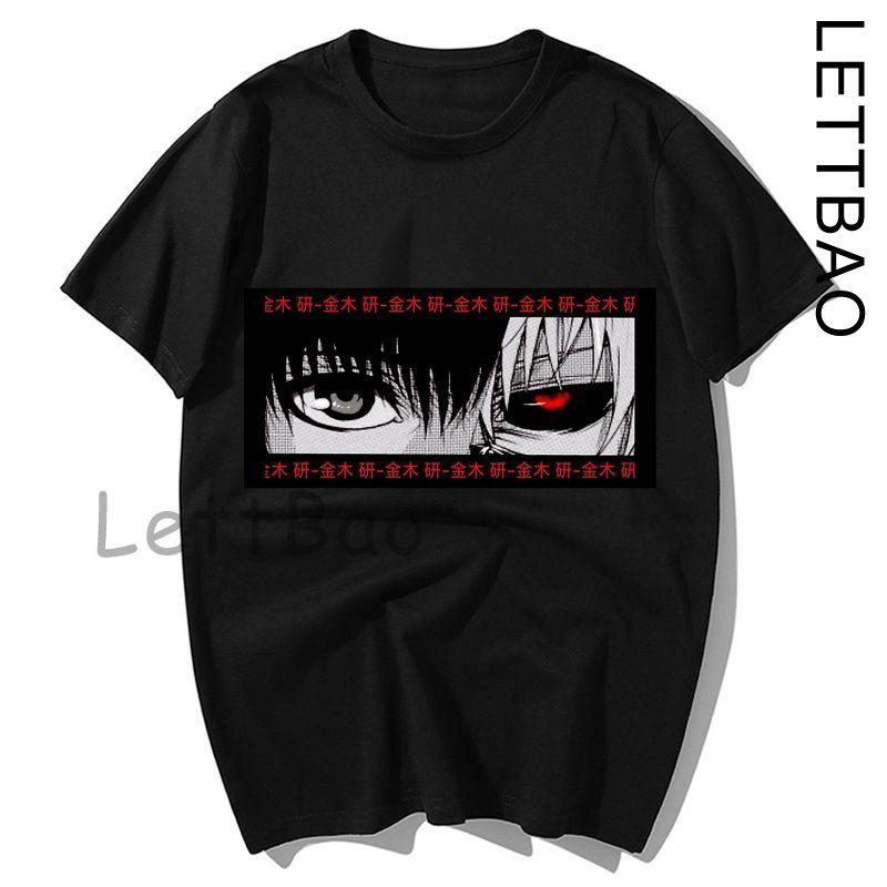 Casual Tops Japan Anime Tokyo Ghoul Funimation Kaneki Ken Cartoon Loose T Shirt Harajuku Punk Cool