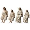Sitting Marys/Jesuses Christ Statue with Sayings Sign Resin Desk Companion Figurines Religious Ornament Gift