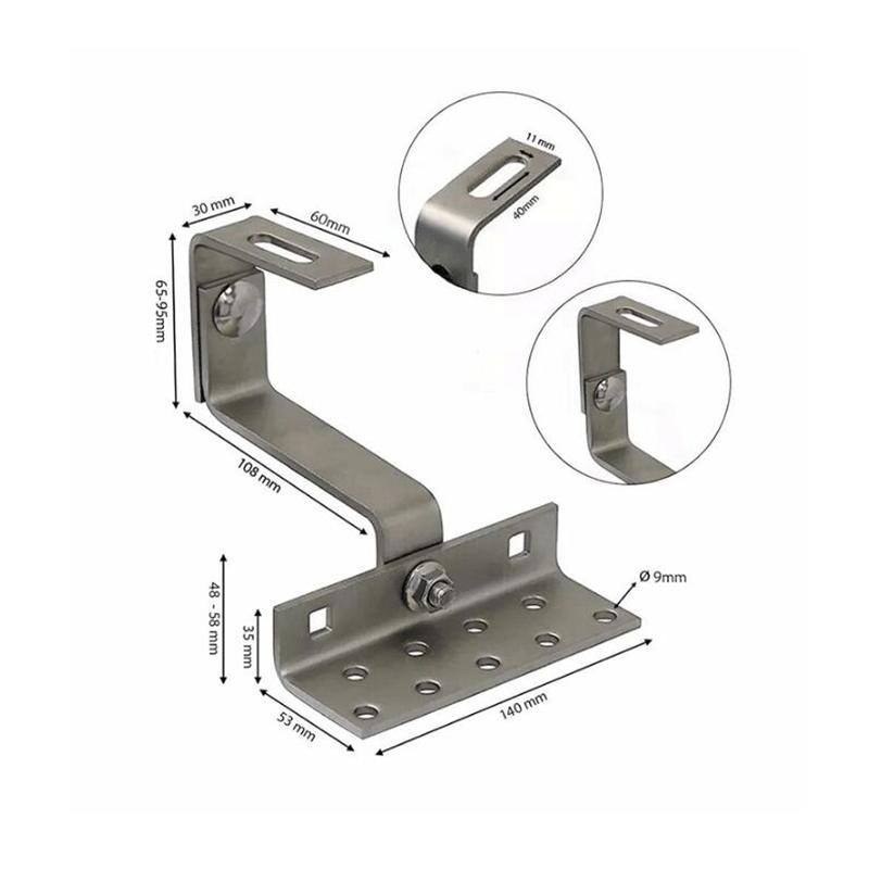 

Кронштейны для солнечных панелей, регулируемые вертикальные, 90/180 градусов, монтажный крюк для крыши, соединитель для панели на крыше, лодка для автофургона и автономный электроприбор