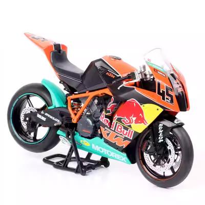 1/12  Scale AUTOMAXX RC8 1199 Racing Motorcycle Toy Model Diecast Metal Vehicle Miniature 1:12 Collection Gift for Kid Children Boy
