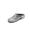 Fashion New Summer Slippers Summer Shoes Round Toe Low Heels Sandals for Women Fashion Hollow Out Split Leather Slippers Ladies Shoes