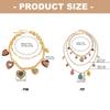 Sweet and Cool Style Multi Layer Necklace Set Heart Charm Geometric Chains Ideal for Office Dating Outfits