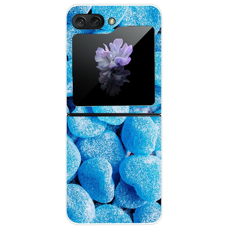 For Samsung Galaxy Z Flip 5 5G Case Cute Transparent PC Hard Case Back Cover For Samsung ZFlip5 Z Flip 5 Phone Coque Flip 5 Capa