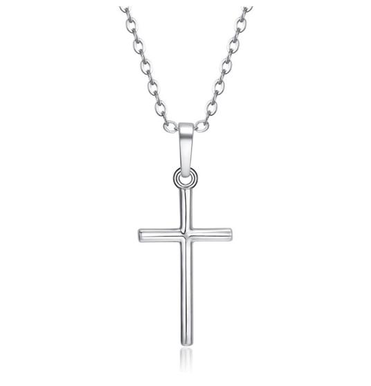 European and American Popular Jewelry, Rhinestone-inlaid Cross Necklace, Simple and Fashionable, Cross and Versatile Hanging