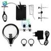 Welding Magnifying Glass Clamp 5 LED Auxiliary Glass Clip Magnifier Hand Soldering Solder Iron Stand Holder Station  Repair Tool