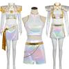 New Movie Cosplay Costume Rumi Zoey Mira White Set Adults Kids Halloween Party Props Stage Show Accessories