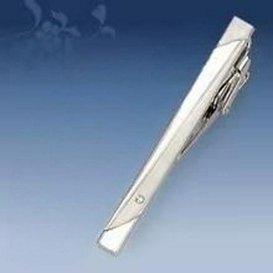 Men's Geometric Frosted Tie Clip - Stylish & Personalized Business Accessory