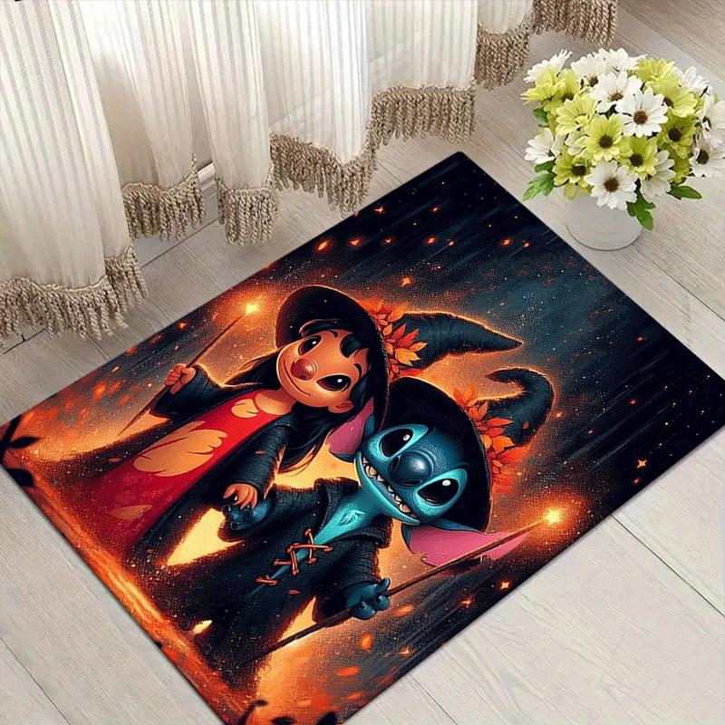 

1pc Stitch Pattern Area Rug Soft Flannel Floor Mat for Living Room,Office,Bedroom and Carpet 60cm by 90cm