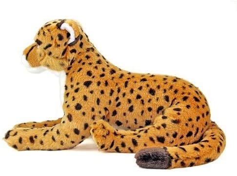 Carolata Cheetah Plush Toy (Parent/Real Animal Family/Soft Touch) Realistic Animal Toy Doll Gift Present Birthday (Twice Tested) / Christmas Present