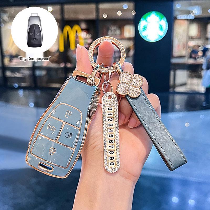 Schutzhülle für Autoschlüssel Beijing BJ40/BJ30/BJ60/BJ20/X7/EU5 für Damen