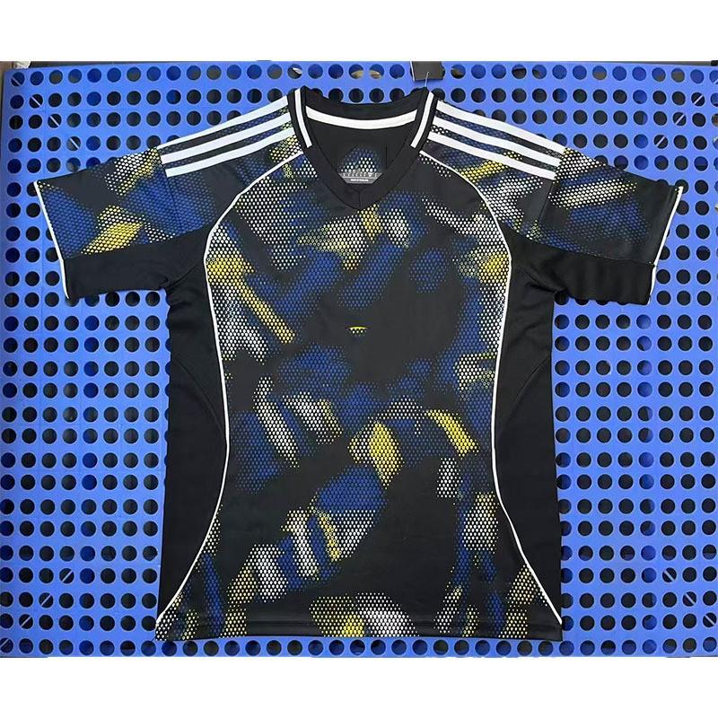 Leeds United 2025-26 Away Soccer Jersey Mens Short Sleeve Football Shirt Bamboo Fiber