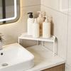 Modulars Stackable Shelf Corner Design Carbon Steel Corner Shelf Suitable for Flexible Organization in Bathroom Kitchen