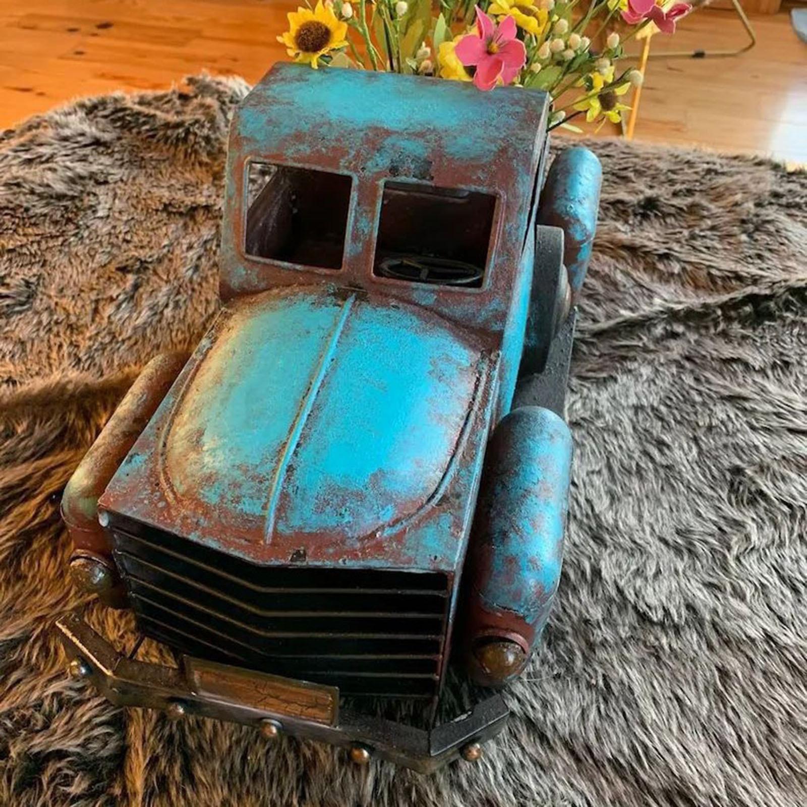 

Christmas Vintage Truck Ornaments Resistant Rustic Pickup Trucks Xmas Table Decoration For Home Navidad New Year 2026 Natal Noel One Size