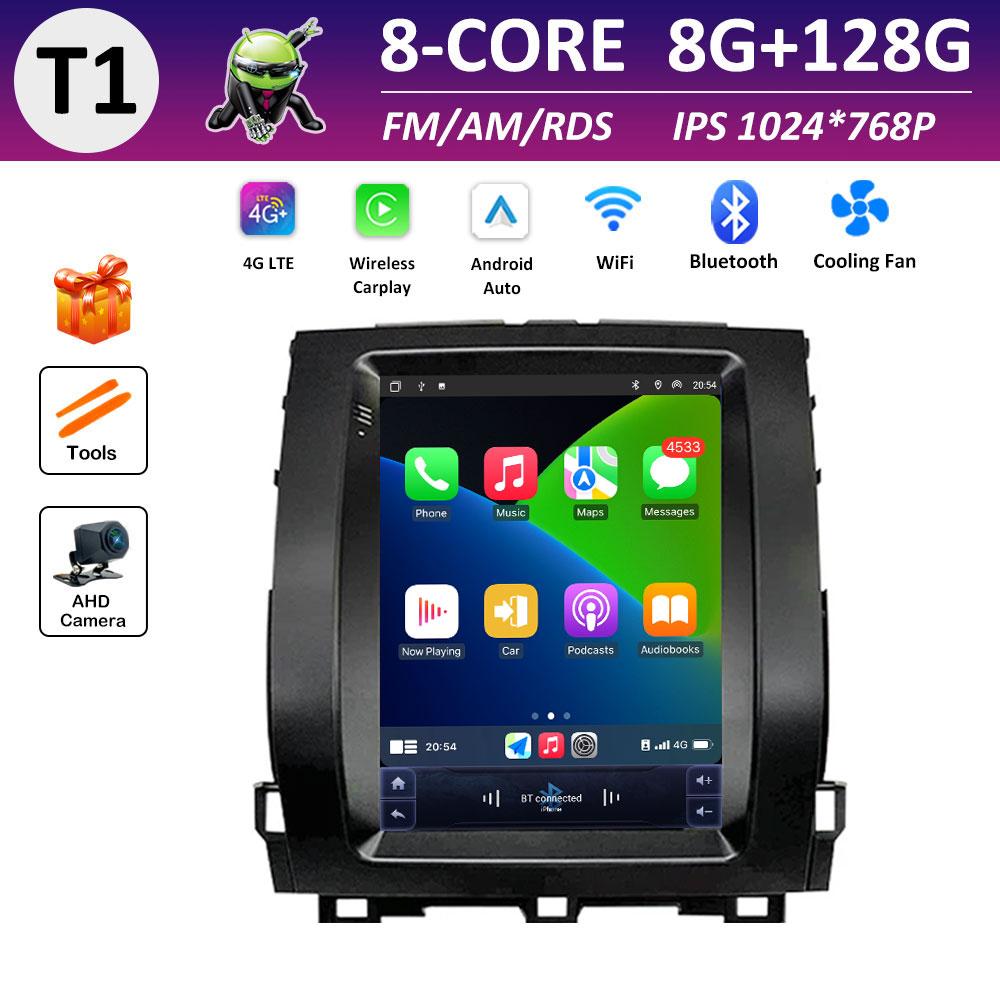 IPS Touch Screen for Toyota Land Cruiser Prado 120 2002 2003 2004 2005 - 2009 DSP Stereo Android Auto Wireless Carplay GPS Navi