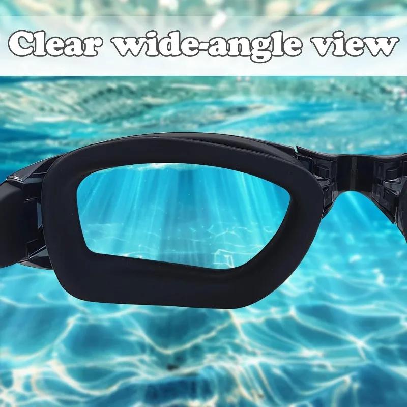 Swim Goggles Professional Swimming Goggles Anti-Fog Anti-UV No Leaking Swimming Goggles Adjustable Clear Vision Swimming Goggles