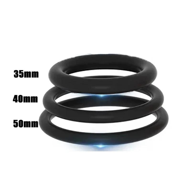 3pcs Silicone Penis Ring Ejaculation Delay Cock Rings Dick Erection Cockring Male Chastity Adult Sex Toys for Men