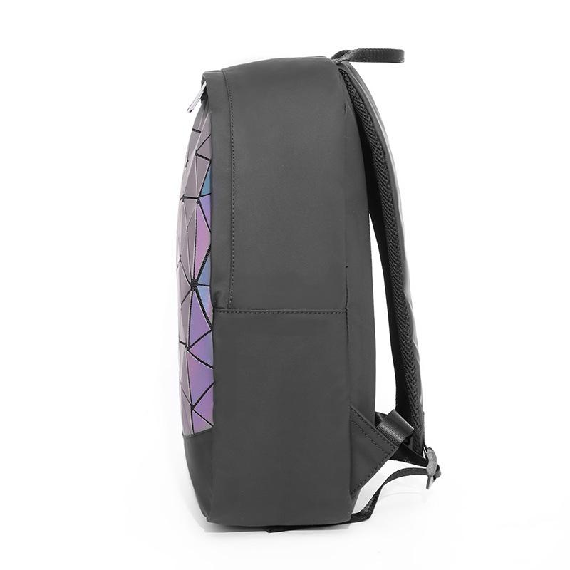 New Geometric Rhombus Backpack Unisex Travel Backpack Fashion Luminous Colorful Computer Backpack Women's Bag