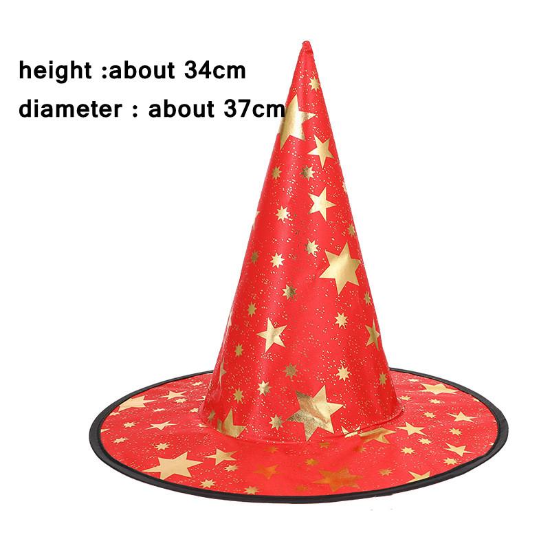 Witch Hat Adult Hats Halloween Witch Cosplay Wizard Hat Kids Halloween Black Witch Hat Girls Princess Party Supply