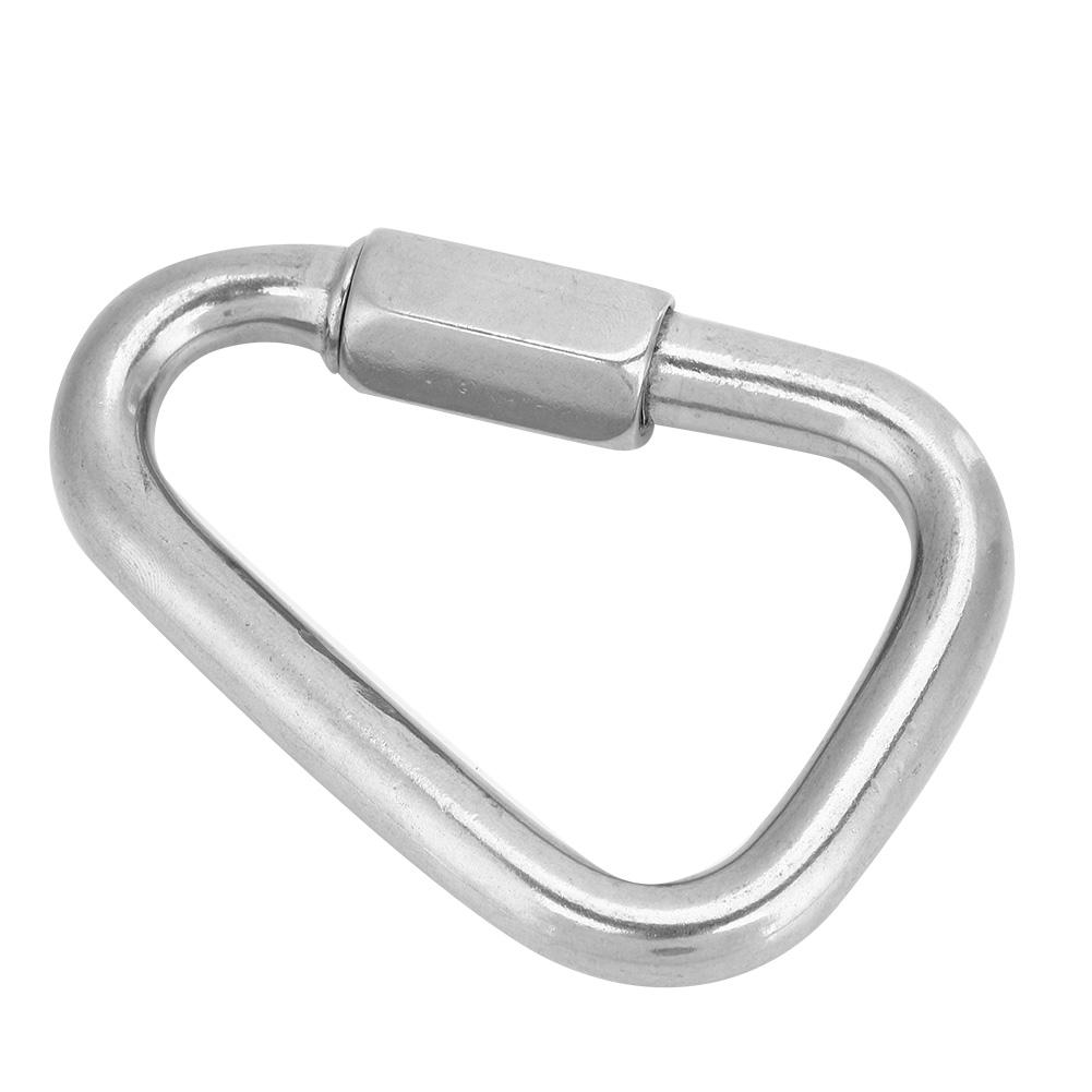 Langlebiger sicherer Expresskarabiner Outdoor Edelstahl Mellon-Verschlüsse zum Klettern M12