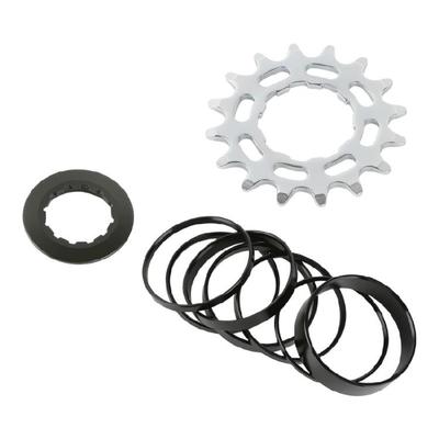Bicycles Single Speed Kassette Cogs, 16T 18T Mountain Bikes Single Speed Conversion Kits with Spacer and Locking Rings