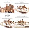 Fun Wooden City Transportation Train Track Assembly Building Blocks Kid Toy Set For Toddlers And Early Education