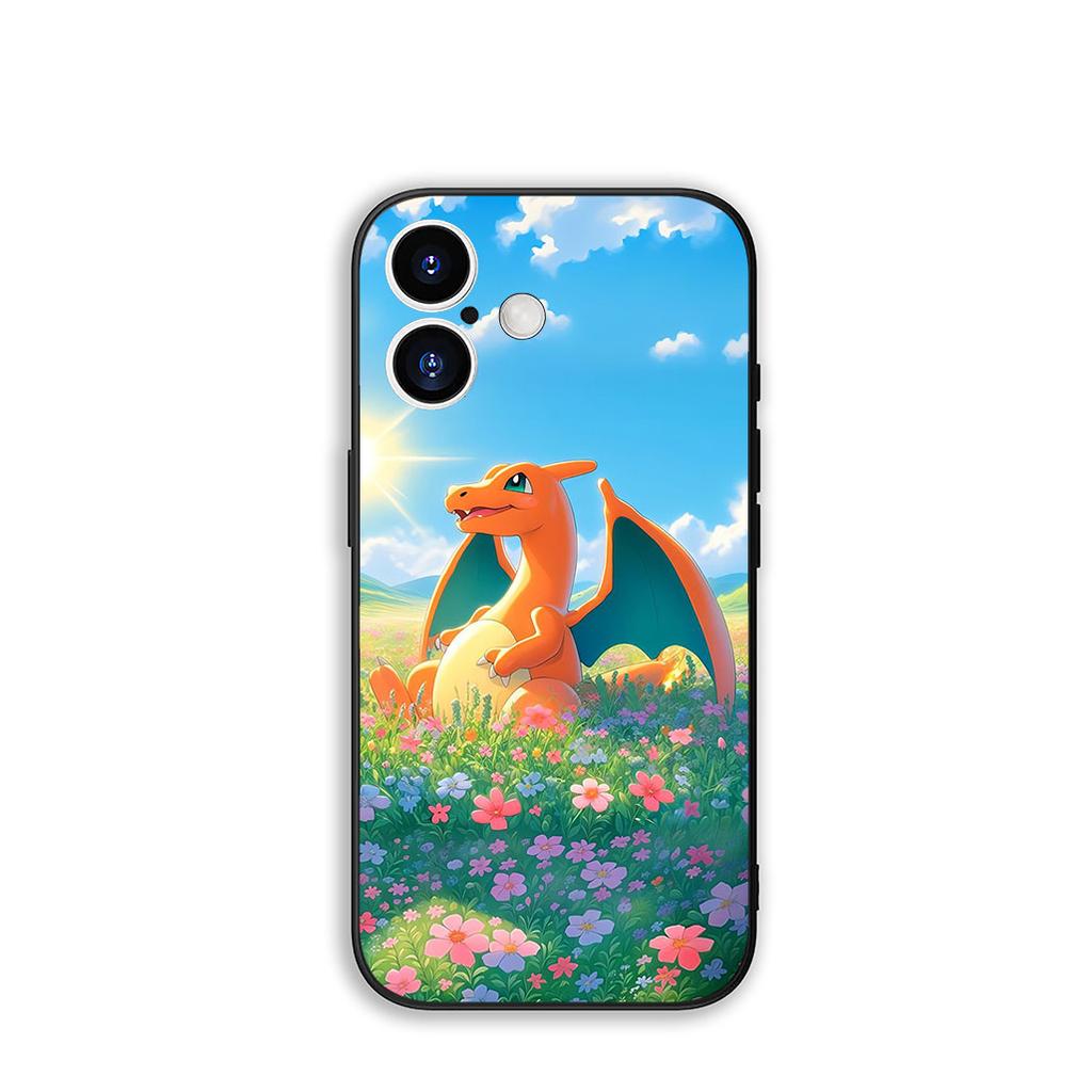 Phone Cover P-Pokemons GO Charmander P-Pikachus for Apple iPhone 16 15 14 Plus 13 12 Mini 17 Pro Max + ProMax 16E Air 15+ Case
