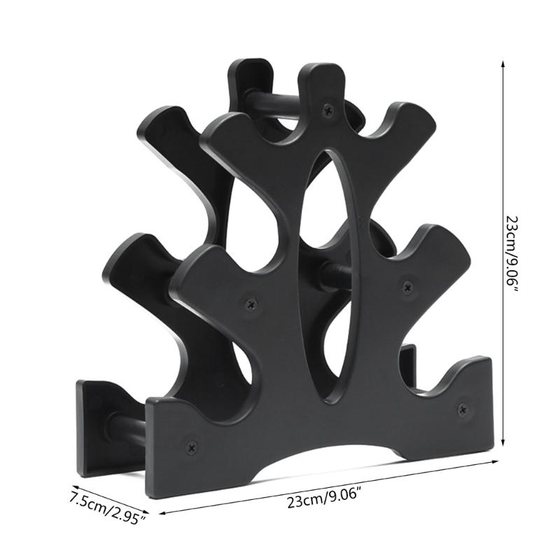 Dumbbell Rack Stand 3 Tiers Dumbbell Bracket Hand Weight Tower Stand Easy to Use
