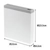 Yamazaki Jitsugyo Under Sink Knife Holder, Easy To Wash, Removable Cover, Knife & Kitchen Shears Holder, Plate, White 3843