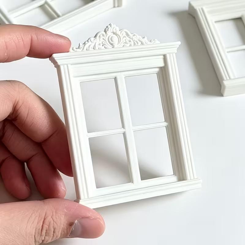 Victorian-Style 1:12 BJD Dollhouse Miniature Window Model