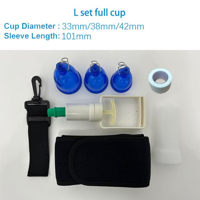 Extensor de pênis masculino Conjunto de copo de vácuo Extensão de glande Manga de silicone Maca Bomba Cabide Ampliação Produto adulto para homens Ferramentas