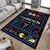 1pc Pacman Classic Gameplay Carpet for Playroom Bedroom Living Room Sofa Home Decor,kids Game Area Rug Non-slip Floor Mat Y730146