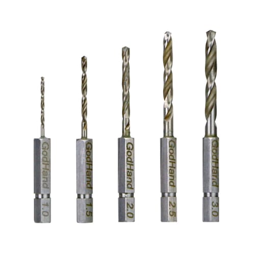 GodHand Quick Drill Bits (5-Piece Set) GH-DBQ-5B Hobby Tools