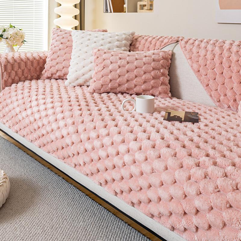 

Зимний домашний нескользящий теплый чехол Funda Sofa Matsies Turtle Velvet Grid Sofa Cushion Covers Couch 70X70