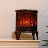 Antique Decoration LED Lantern Simulation Flame Fireplace Lantern Lamp Waterproof Unique Vintage
