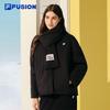FILA FUSION Women's Winter Scarf-Collar Padded Jacket