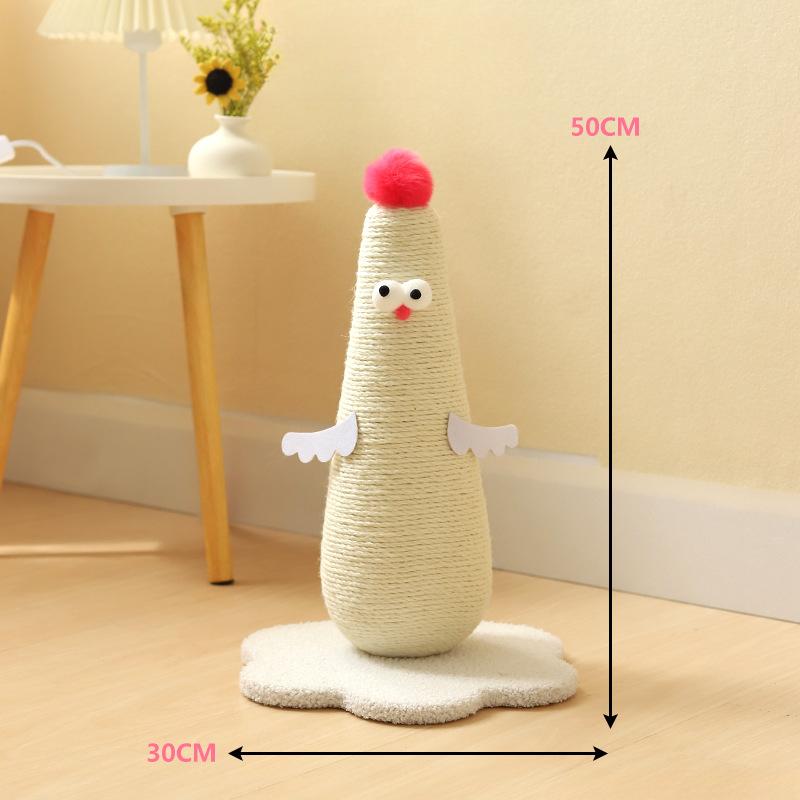 Vertical Cat Climbing Frame Cat Scratch Board Sisal Cat Scratch Column Wear-resistant and Fun Integrated Cat Toy Home